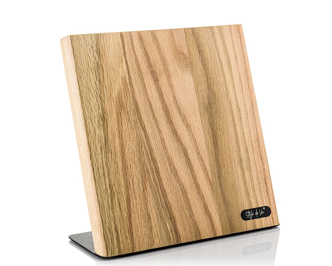 Magnetic Knife Stand Oak - Style de Vie