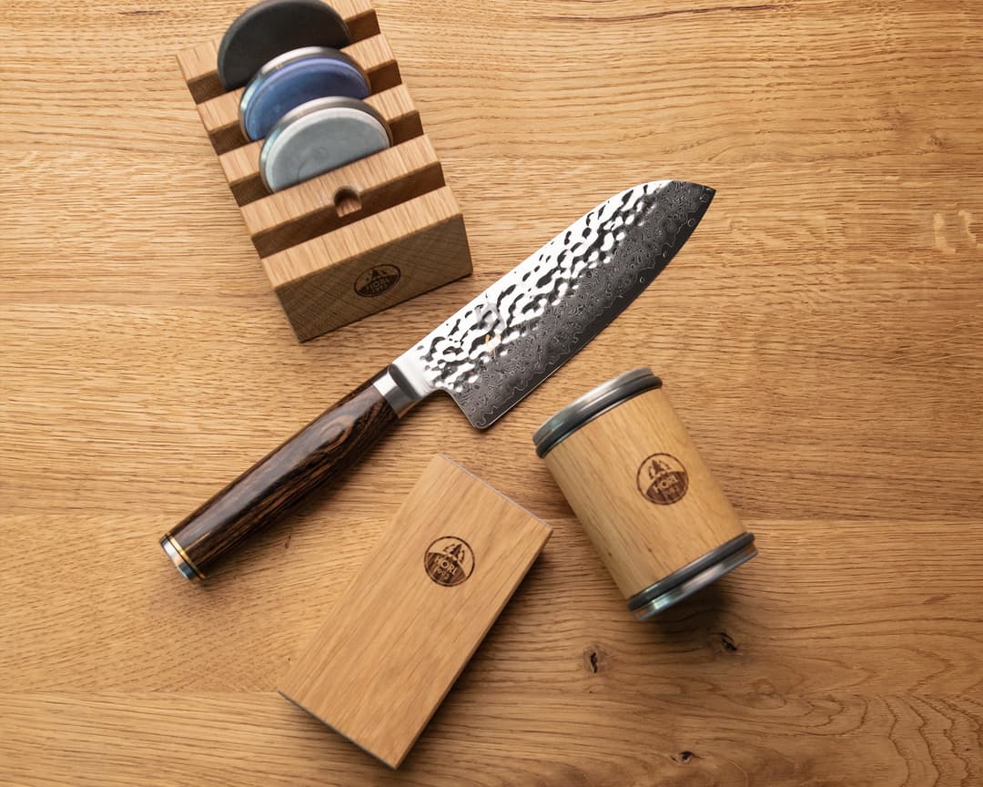 HORL 2 Knife Sharpener Oak Wood, HO2E-SET