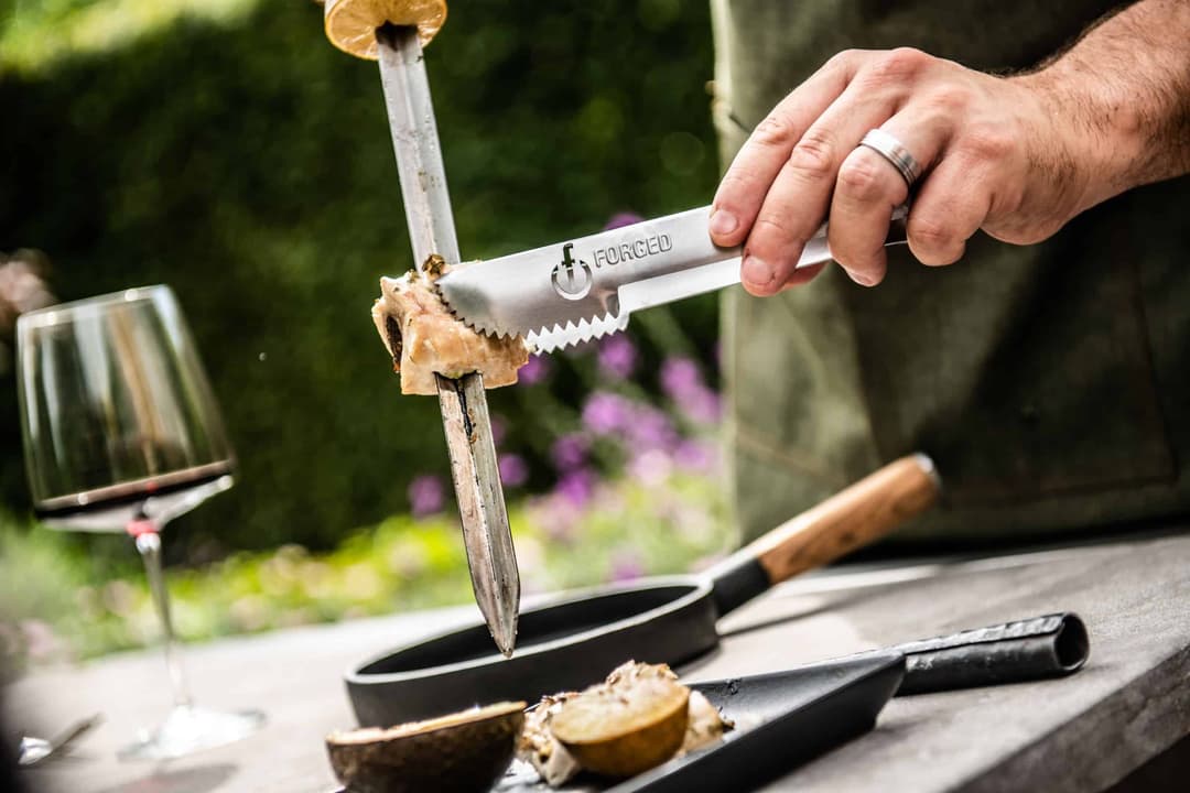 Churrasco Stainless Steel Serving Tongs 4 pcs.