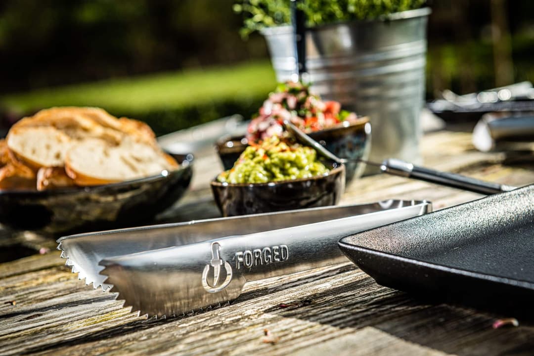Churrasco Stainless Steel Serving Tongs 4 pcs.