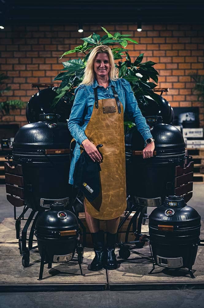 Leather Grill Bill BBQ Apron Deluxe