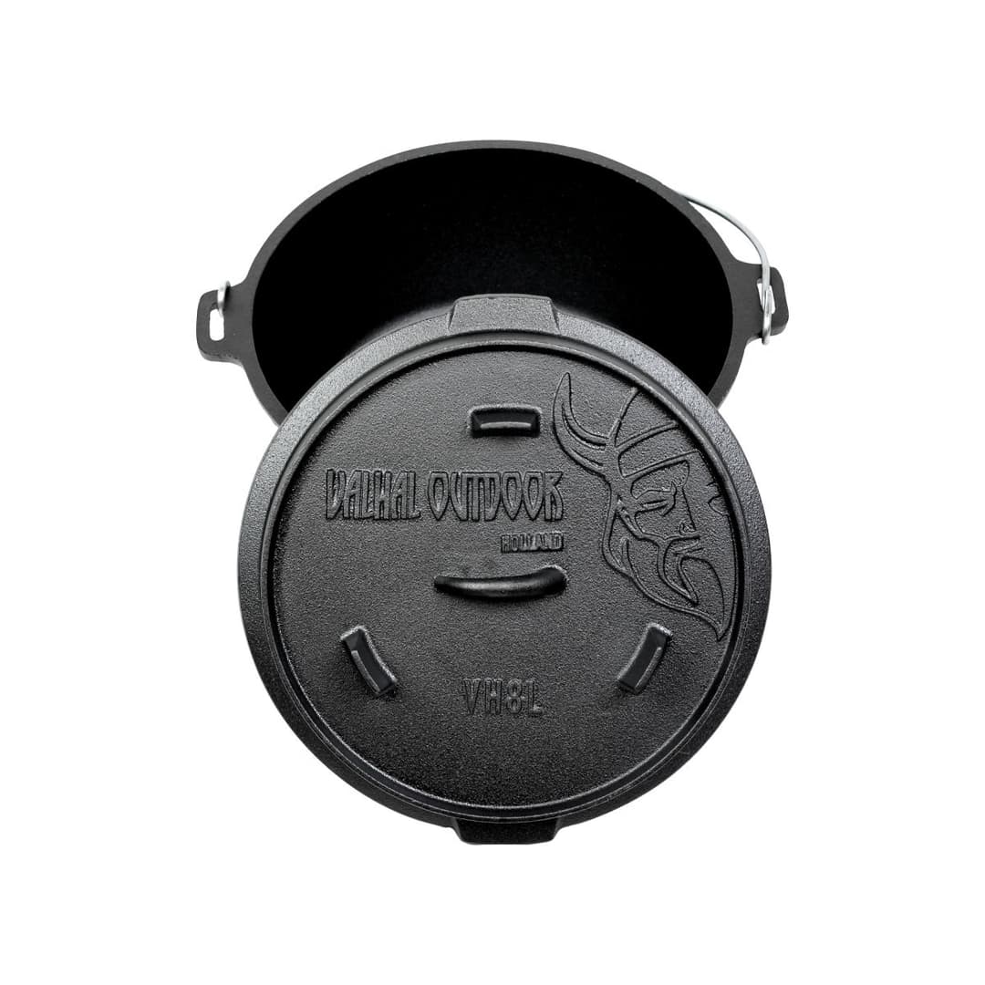 Dutch Oven 8L+ - Valhal Outdoor - with feet