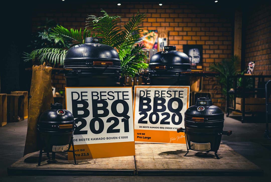 Large Kamado BBQ 21 Zoll, Grill Bill Pro II