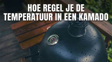 How do you control the temperature in a kamado?