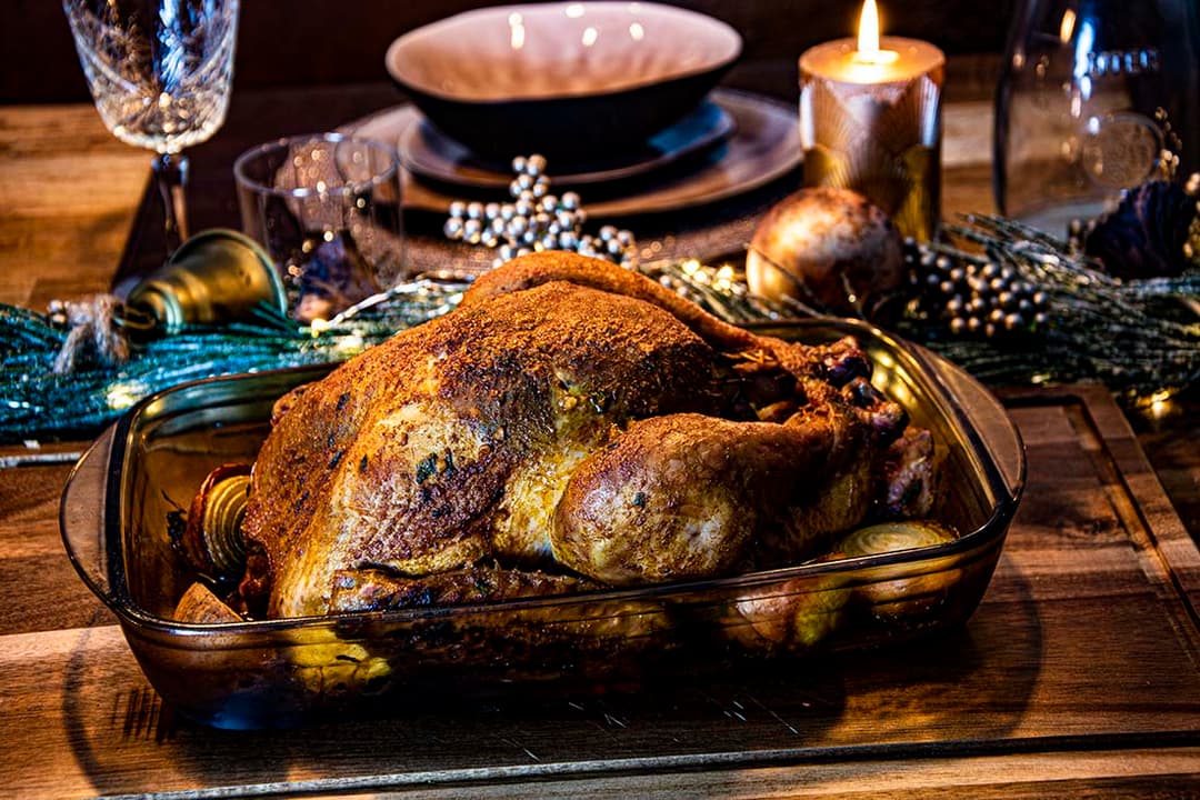 Kerst: Gebraden kalkoen met Jus van de BBQ