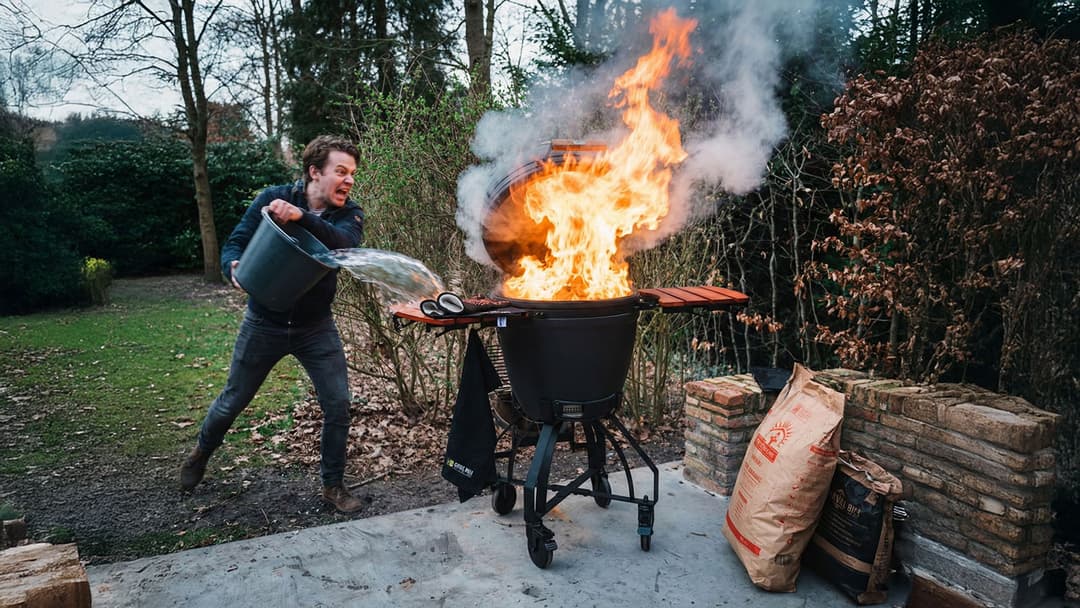 Hoe doof je een kamado en hoe koel je een kamado snel af?