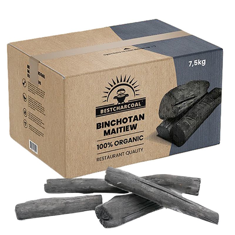 Binchotan Houtskool - 7.5kg - Maitiew - Bestcharcoal