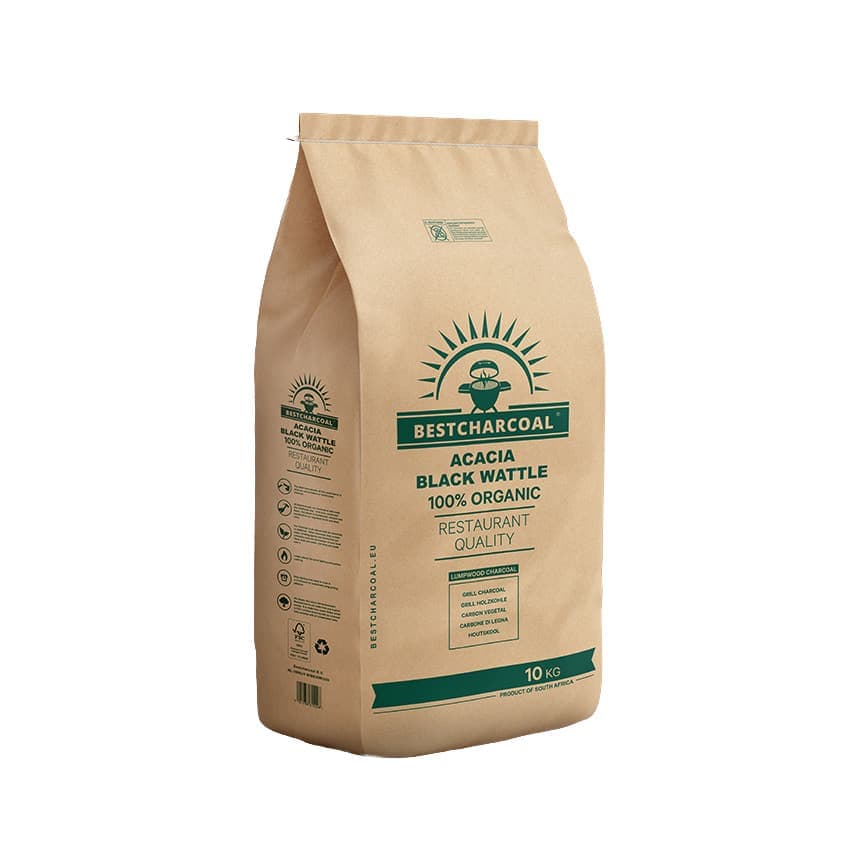 Houtskool Acacia Black Wattle - Bestcharcoal - 10kg