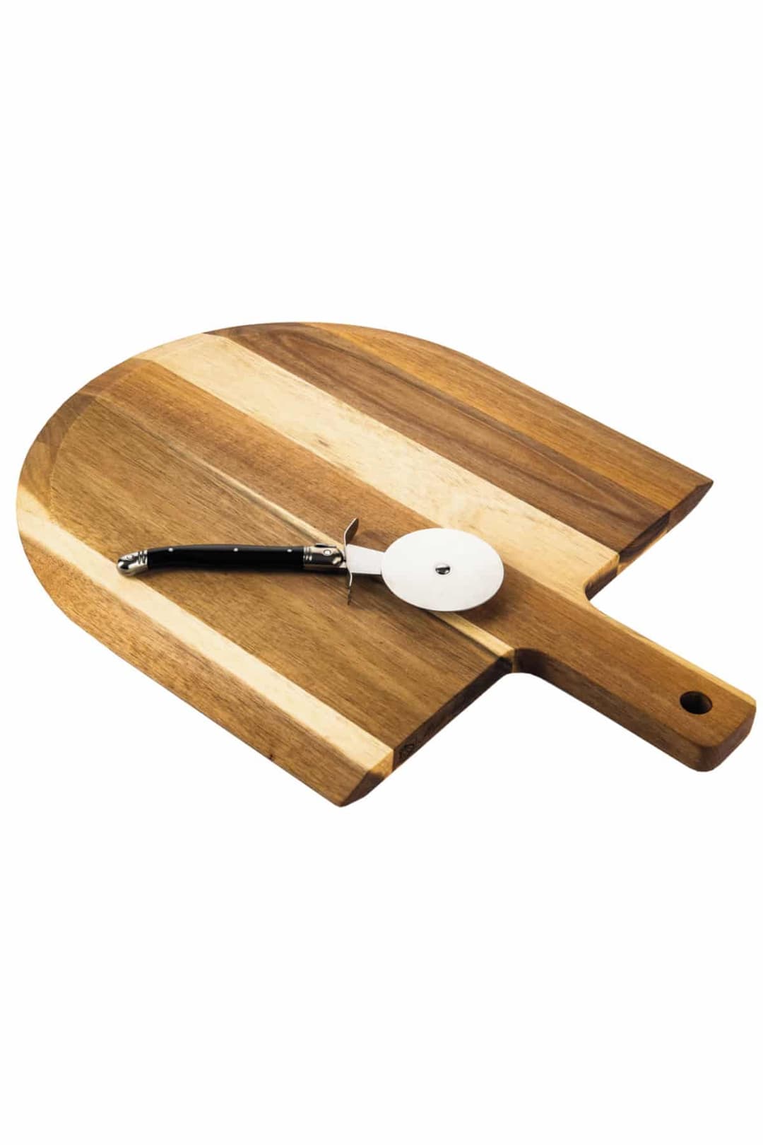 Pizzasnijder met Serveerplank Acaciahout