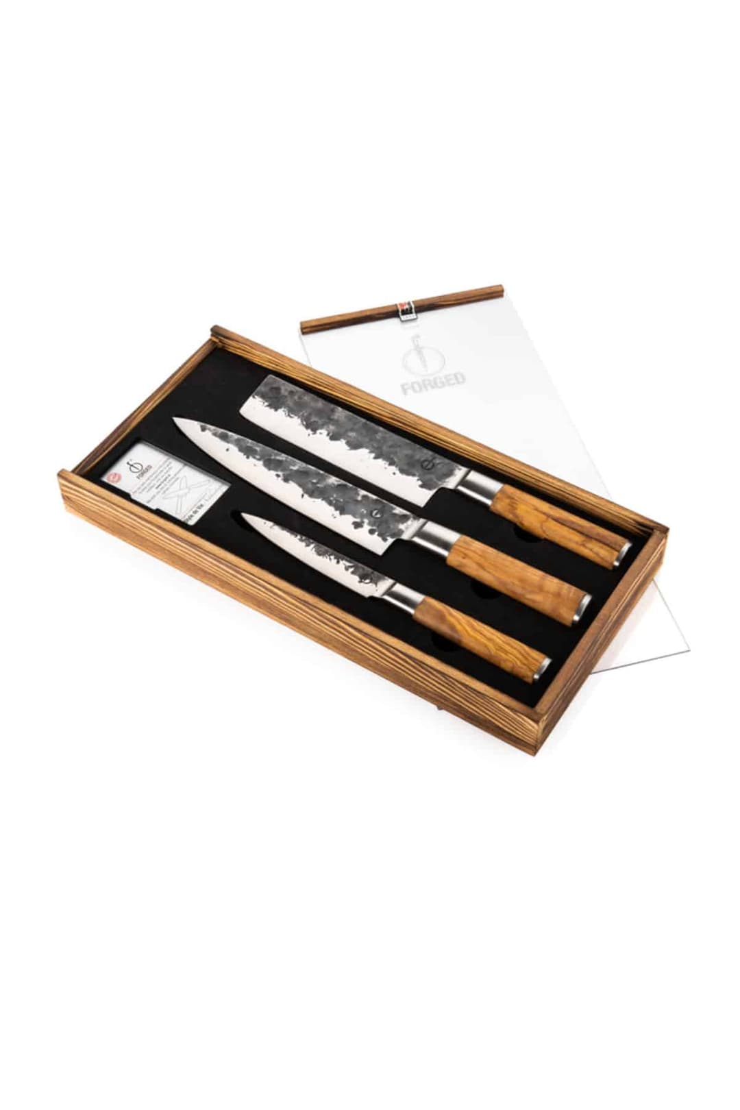 Olive Forged - 3 delig Keukenmessenset