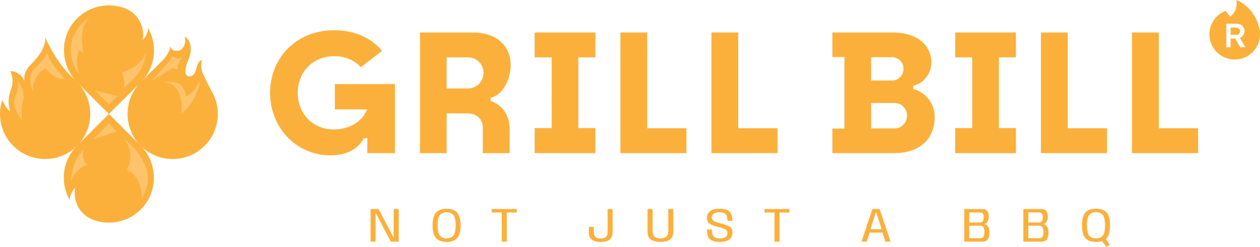 GrillBill_FullLogo_NotJustaBBQ_Yellow
