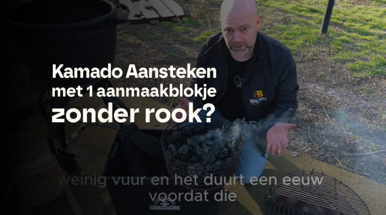 Kamado BBQ aansteken, zonder rook?