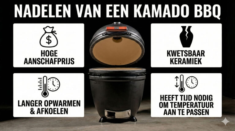 nadelen van een kamado